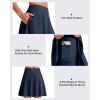 imageG4Free 20 Knee Length Tennis Skirts for Women High Waisted Golf Skorts Soft Athletic Builtin Shorts 3 PocketsDark Navy