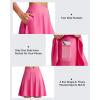 imageG4Free 20 Knee Length Tennis Skirts for Women High Waisted Golf Skorts Soft Athletic Builtin Shorts 3 PocketsRose Pink