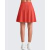 imageG4Free 20 Knee Length Tennis Skirts for Women High Waisted Golf Skorts Soft Athletic Builtin Shorts 3 PocketsRust Orange