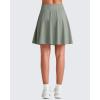imageG4Free 20 Knee Length Tennis Skirts for Women High Waisted Golf Skorts Soft Athletic Builtin Shorts 3 PocketsSmoky Green