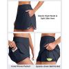 imageG4Free A Line Golf Skirts for Women 15 Elastic High Waisted Tennis Skorts Soft Casual Athletic Inner Shorts 4 PocketsDark Navy