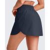 imageG4Free A Line Golf Skirts for Women 15 Elastic High Waisted Tennis Skorts Soft Casual Athletic Inner Shorts 4 PocketsDark Navy