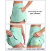 imageG4Free A Line Golf Skirts for Women 15 Elastic High Waisted Tennis Skorts Soft Casual Athletic Inner Shorts 4 PocketsMint