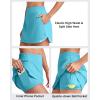 imageG4Free A Line Golf Skirts for Women 15 Elastic High Waisted Tennis Skorts Soft Casual Athletic Inner Shorts 4 PocketsSky Blue