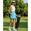 imageG4Free A Line Golf Skirts for Women 15 Elastic High Waisted Tennis Skorts Soft Casual Athletic Inner Shorts 4 PocketsSky Blue