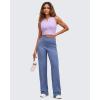 imageG4Free BareFeel Tennis Yoga Tank Tops Half Zip Workout Athletic Sleeveless Athleisure Tanks High Neck Gym Golf Slim FitLight Purple