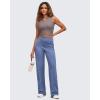 imageG4Free BareFeel Tennis Yoga Tank Tops Half Zip Workout Athletic Sleeveless Athleisure Tanks High Neck Gym Golf Slim FitTaupe