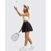 imageG4Free Chillwhisp Bubble Tennis Skirts for Women  14 Mini Athletic Ruffled Hem Casual Skorts Inner Shorts with 3 PocketsBlack