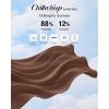 imageG4Free Chillwhisp Lightweight Flowy Wide Leg Capris Women  Front Seam Summer Cropped Pants for Travel BeachCoffee Brown