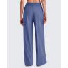 imageG4Free Chillwhisp Lightweight Flowy Wide Leg Pants Women Elastic Waist Palazzo Pants Summer Beach VacationDusky Purple