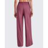 imageG4Free Chillwhisp Lightweight Flowy Wide Leg Pants Women Elastic Waist Palazzo Pants Summer Beach VacationWine