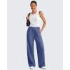 imageG4Free Chillwhisp Lightweight Wide Leg Pants Women Front Seam Elastic Waist Flowy Palazzo Pants SummerDusky Purple