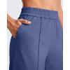 imageG4Free Chillwhisp Lightweight Wide Leg Pants Women Front Seam Elastic Waist Flowy Palazzo Pants SummerDusky Purple