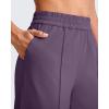 imageG4Free Chillwhisp Lightweight Wide Leg Pants Women Front Seam Elastic Waist Flowy Palazzo Pants SummerGrape Purple