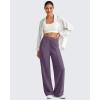 imageG4Free Chillwhisp Lightweight Wide Leg Pants Women Front Seam Elastic Waist Flowy Palazzo Pants SummerGrape Purple