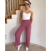 imageG4Free Chillwhisp Lightweight Wide Leg Pants Women Front Seam Elastic Waist Flowy Palazzo Pants SummerWine