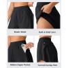 imageG4Free Chillwhisp Running Shorts for Women 25  Dolphin Elastic Waistband with Pockets for Athletic Gym WorkoutBlack