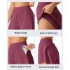imageG4Free Chillwhisp Running Shorts for Women 25  Dolphin Elastic Waistband with Pockets for Athletic Gym WorkoutDark Burgundy