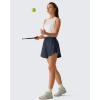 imageG4Free Chillwhisp Running Shorts for Women 25  Dolphin Elastic Waistband with Pockets for Athletic Gym WorkoutDark Navy