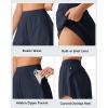 imageG4Free Chillwhisp Running Shorts for Women 25  Dolphin Elastic Waistband with Pockets for Athletic Gym WorkoutDark Navy