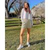 imageG4Free EverGoing Dressy Casual Shorts for Women 5 High Waisted Summer Lounge Pleated Shorts with PocketsApricot