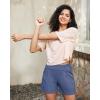 imageG4Free EverGoing Dressy Casual Shorts for Women 5 High Waisted Summer Lounge Pleated Shorts with PocketsDenim Blue
