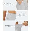 imageG4Free EverGoing Dressy Casual Shorts for Women 5 High Waisted Summer Lounge Pleated Shorts with PocketsLight Grey