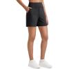 imageG4Free EverGoing Womens Wide Leg Shorts High Waisted 4  5Casual Comfy Shorts with Pockets for Yoga Workout LoungeBlack