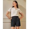 imageG4Free EverGoing Womens Wide Leg Shorts High Waisted 4  5Casual Comfy Shorts with Pockets for Yoga Workout LoungeBlack