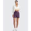 imageG4Free EverGoing Womens Wide Leg Shorts High Waisted 4  5Casual Comfy Shorts with Pockets for Yoga Workout LoungeGrape Purple