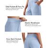imageG4Free EverGoing Womens Wide Leg Shorts High Waisted 4  5Casual Comfy Shorts with Pockets for Yoga Workout LoungeLight Denim