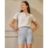 imageG4Free EverGoing Womens Wide Leg Shorts High Waisted 4  5Casual Comfy Shorts with Pockets for Yoga Workout LoungeLight Gray