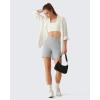 imageG4Free EverGoing Womens Wide Leg Shorts High Waisted 4  5Casual Comfy Shorts with Pockets for Yoga Workout LoungeLight Gray