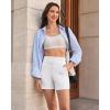 imageG4Free EverGoing Womens Wide Leg Shorts High Waisted 4  5Casual Comfy Shorts with Pockets for Yoga Workout LoungePure White