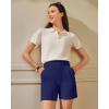 imageG4Free EverGoing Womens Wide Leg Shorts High Waisted 4  5Casual Comfy Shorts with Pockets for Yoga Workout LoungeRoyal Blue
