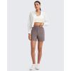 imageG4Free EverGoing Womens Wide Leg Shorts High Waisted 4  5Casual Comfy Shorts with Pockets for Yoga Workout LoungeTaupe