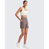 imageG4Free EverGoing Womens Wide Leg Shorts High Waisted 4  5Casual Comfy Shorts with Pockets for Yoga Workout LoungeTaupe