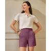 imageG4Free EverGoing Womens Wide Leg Shorts High Waisted 4  5Casual Comfy Shorts with Pockets for Yoga Workout LoungeVelvet Dust