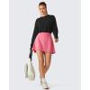 imageG4Free Lightbreeze Drawstring Hem Workout Tops Women  UPF 50 UV Shirts Long Sleeve Crop with Thumbholes Loose FitBlack
