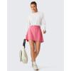 imageG4Free Lightbreeze Drawstring Hem Workout Tops Women  UPF 50 UV Shirts Long Sleeve Crop with Thumbholes Loose FitWhite