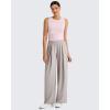 imageG4Free Lightbreeze Workout Tank Tops for Women Side Ruched Sleeveless High Neck Crop Top Summer Athletic Gym ShirtsPinkblush