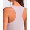 imageG4Free Lyocell Racerback Women Workout Tank Tops Ruch Side High Neck Muscle Tops for Gym Athletic YogaLight Pink