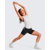 imageG4Free Lyocell Racerback Women Workout Tank Tops Ruch Side High Neck Muscle Tops for Gym Athletic YogaPure White
