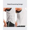 imageG4Free Lyocell Racerback Women Workout Tank Tops Ruch Side High Neck Muscle Tops for Gym Athletic YogaPure White