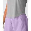 imageG4Free Lyocell Workout Athletic Tank Tops High Neck Sleeveless Yoga Tanks Loose Gym Running Exercixe TopLight Gray