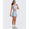 imageG4Free Lyocell Workout Racerback Tank Tops Loose Fit Athletic Tanks Hip Length Gym Running TopLight Denim
