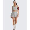 imageG4Free Lyocell Workout Racerback Tank Tops Loose Fit Athletic Tanks Hip Length Gym Running TopLight Gray