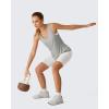 imageG4Free Lyocell Workout Racerback Tank Tops Loose Fit Athletic Tanks Hip Length Gym Running TopLight Gray