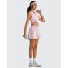 imageG4Free Lyocell Workout Racerback Tank Tops Loose Fit Athletic Tanks Hip Length Gym Running TopLight Pink