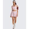 imageG4Free Lyocell Workout Racerback Tank Tops Loose Fit Athletic Tanks Hip Length Gym Running TopLight Pink